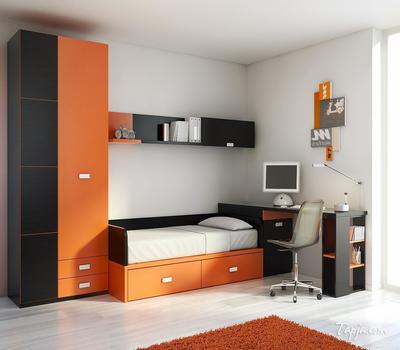 Cot, Study and Wardrobe together